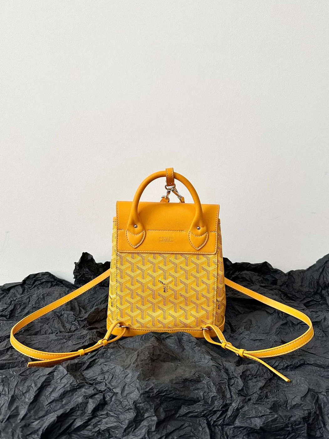 Goyard Mini Backpack Yellow Monogram Pattern 23x19cm product view 5