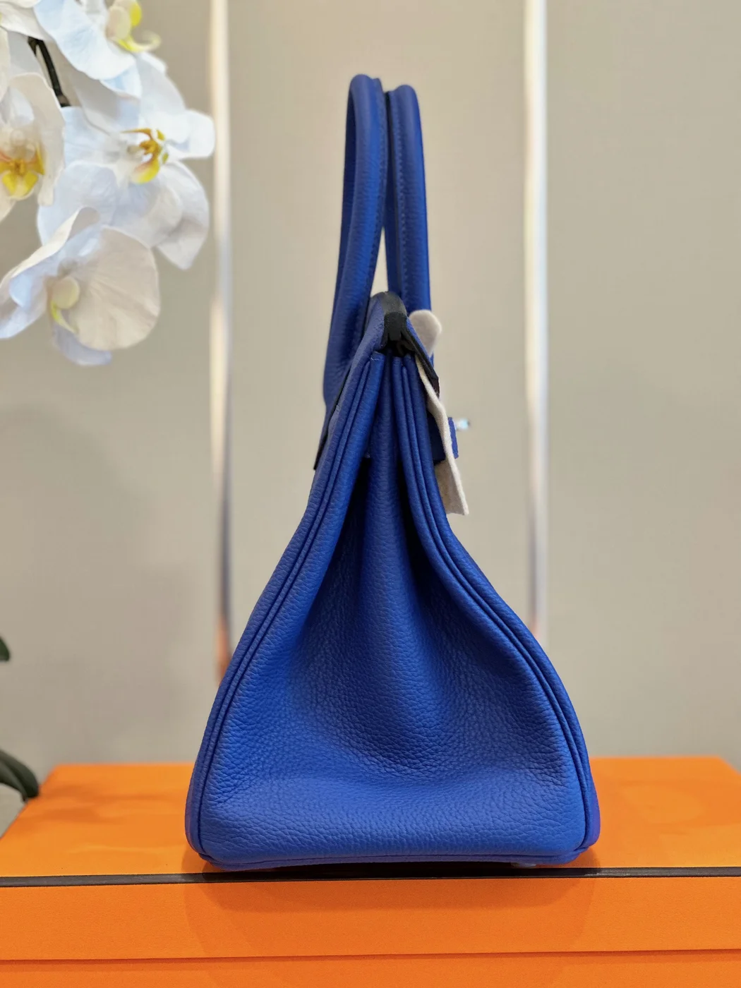 Hermès Birkin 30 Electrique Blue Palladium Hardware Bag product view 4