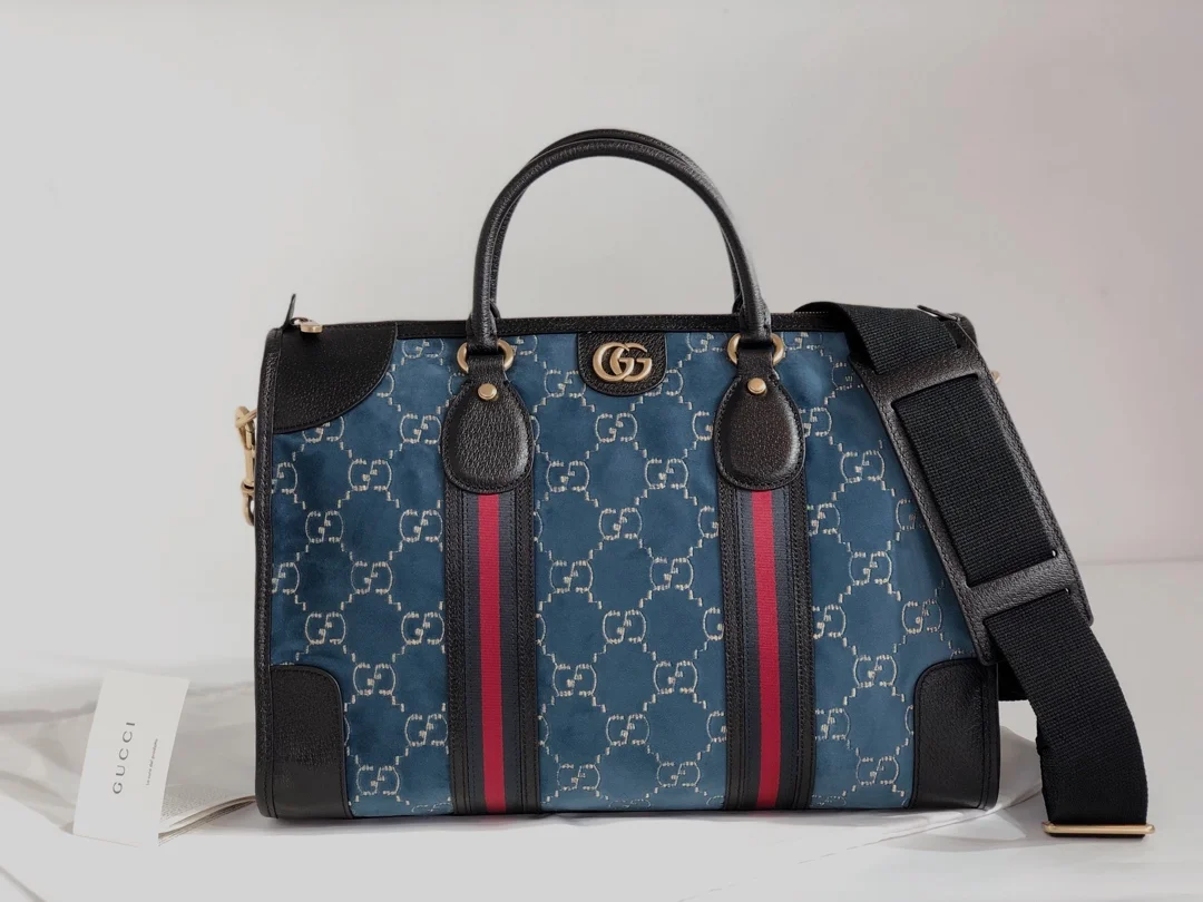 Gucci Velvet GG Monogram Textured Calfskin Bag product view 1