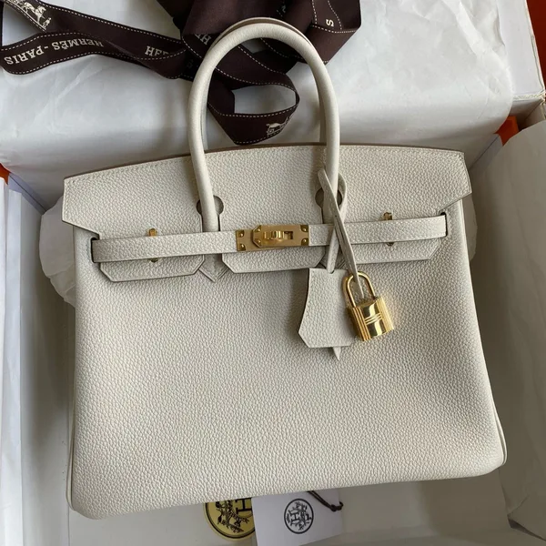 Hermès Birkin 25 cm Cream Togo Leather Gold Hardware Bag product photo
