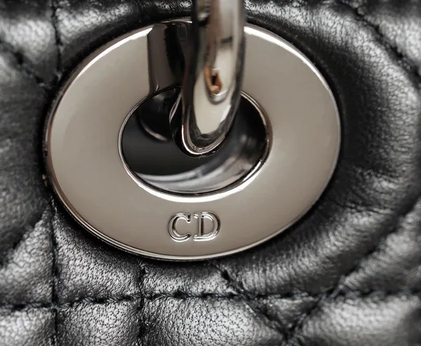 Dior My Lady Women’s Handbag Black Silver Lock 20x16cm product view 4