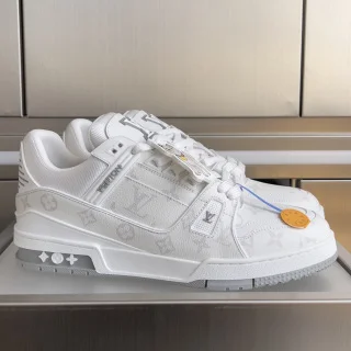 Louis Vuitton Trainer Sneakers — White Monogram product view 1