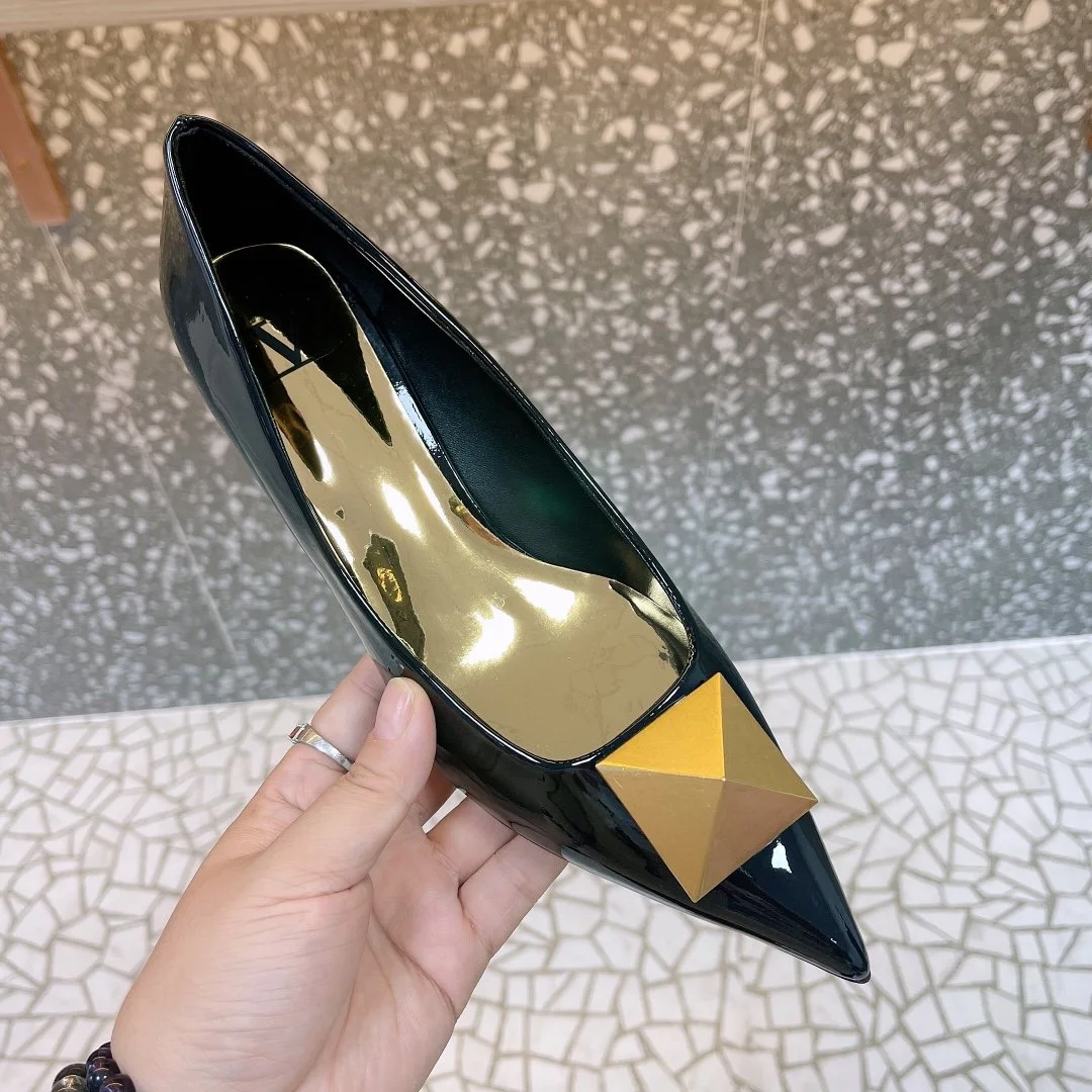 Valentino Women Black Patent Leather Flats product view 1