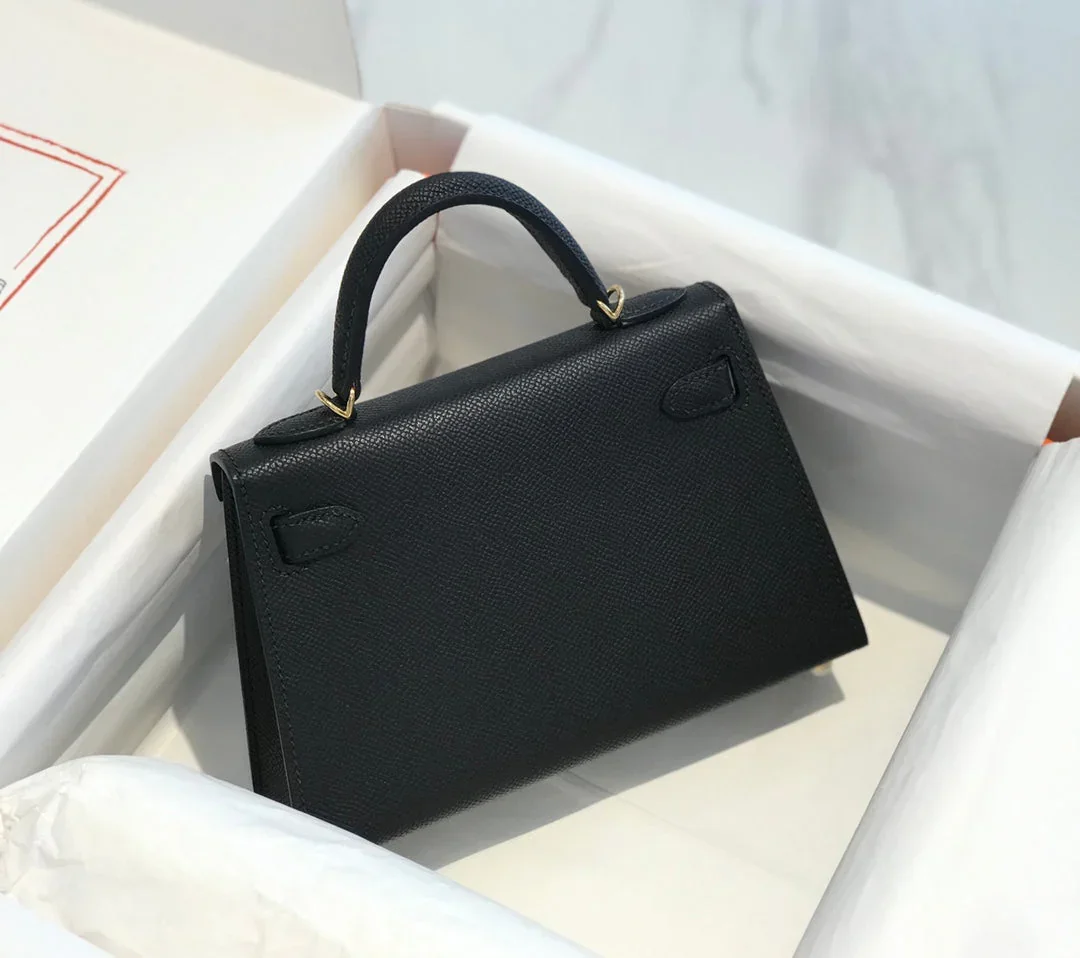 Hermès Mini 20 Black Gold Hardware Bag product view 3