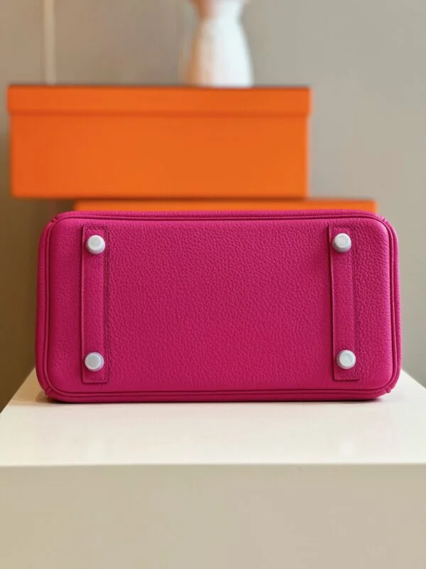 Hermès Birkin 25 Pink Togo leather Palladium Hardware Bag product view 8