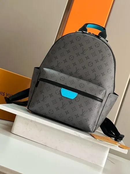 Louis Vuitton Discovery Backpack PM — Gray with Turquoise Accent product photo