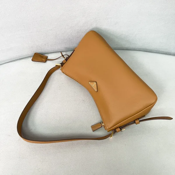 Prada Medium Aimée Shoulder Bag | Brown product view 4