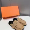 Hermès Women Suede Buckle Mules — Tan Brown product view 5