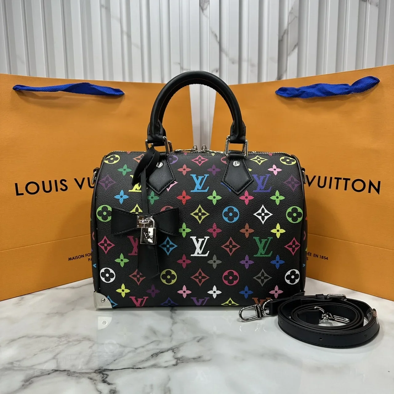 Louis Vuitton x Murakami Speedy 30 Multicolor Monogram Bag product view 1