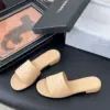 Chanel Women Beige Quilted Leather Slides — Tonal CC Detail product view 2
