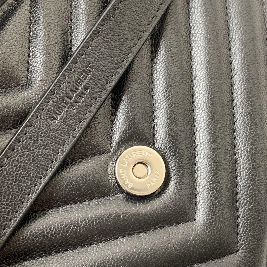 Saint Laurent College Medium Quilted Leather Bag product view 2