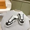 Louis Vuitton Women Black and White Sneakers — Round-Toe Low-Top Style product view 4