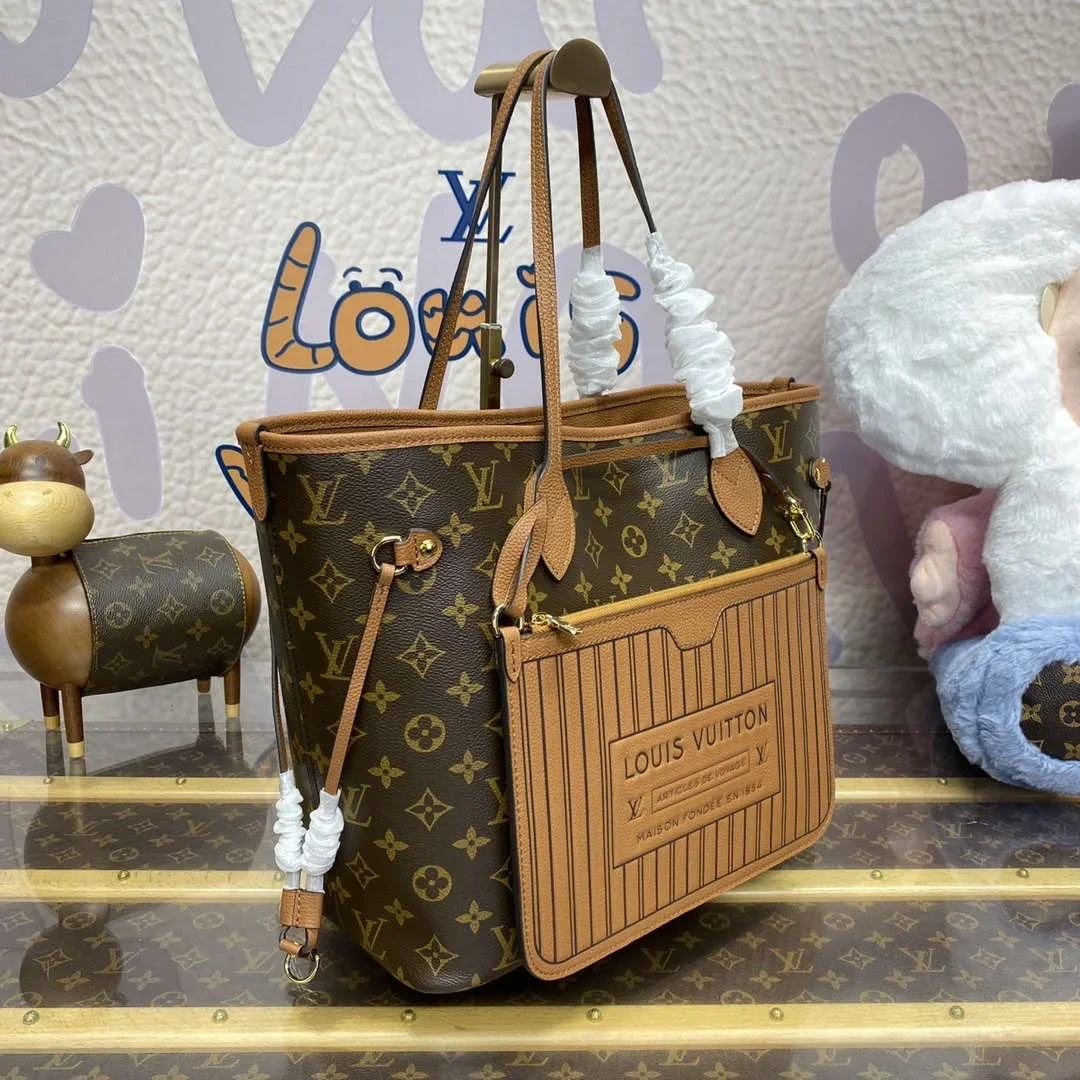 Louis Vuitton M12061 Reversible Neverfull Inside Out MM Bag Brown product view 7