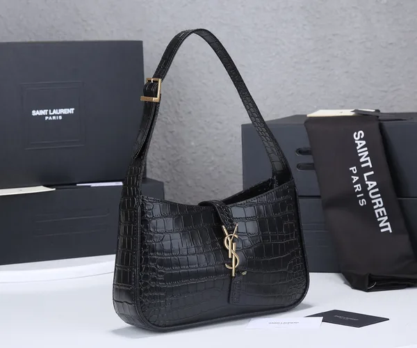 Saint Laurent Black Crocodile shoulder bag product photo