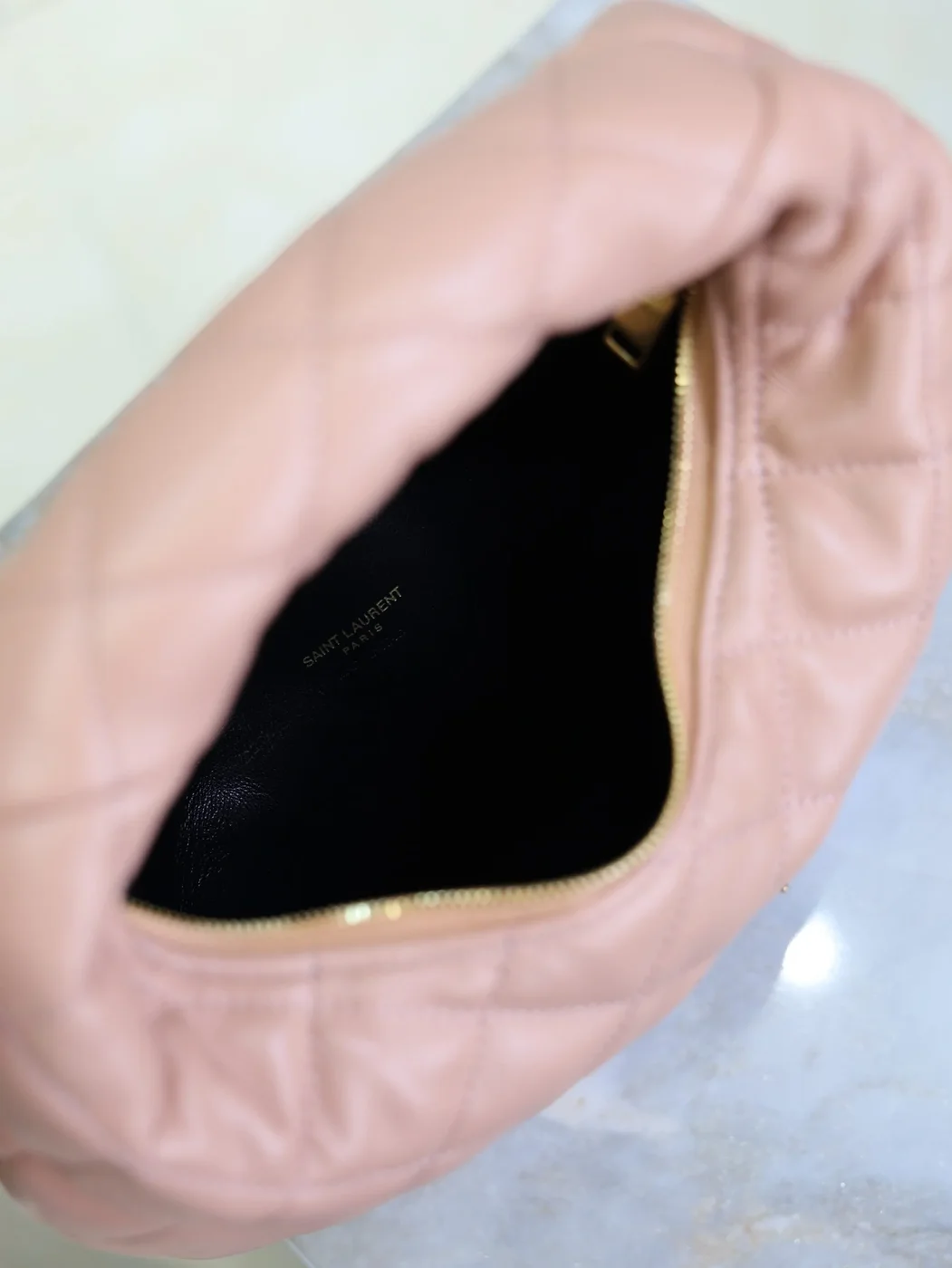 Saint Laurent 25S Icarino 17 In Hortensia Quilted Gold Hardware Bag product view 4