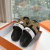 Hermès Women Pink And Olive Suede Sandals product view 5