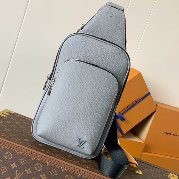 Louis Vuitton Avenue Slingbag 31 In Grey Taiga Leather Bag product photo