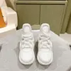 Louis Vuitton Women White Leather Chunky Sneakers product view 5