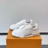 Louis Vuitton Men White Sneakers — Tonal Panel Detail product view 3