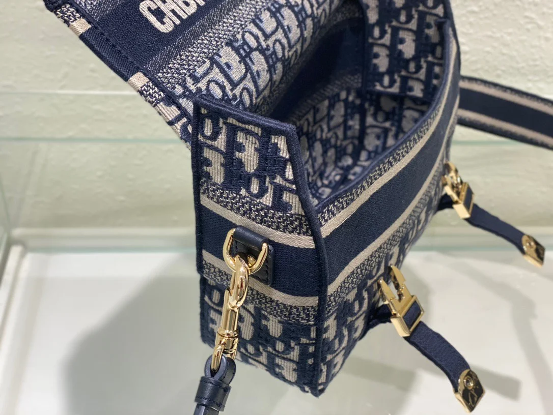 Dior Camp Women’s Canvas Patterned Handbag 25x15x8cm product view 6