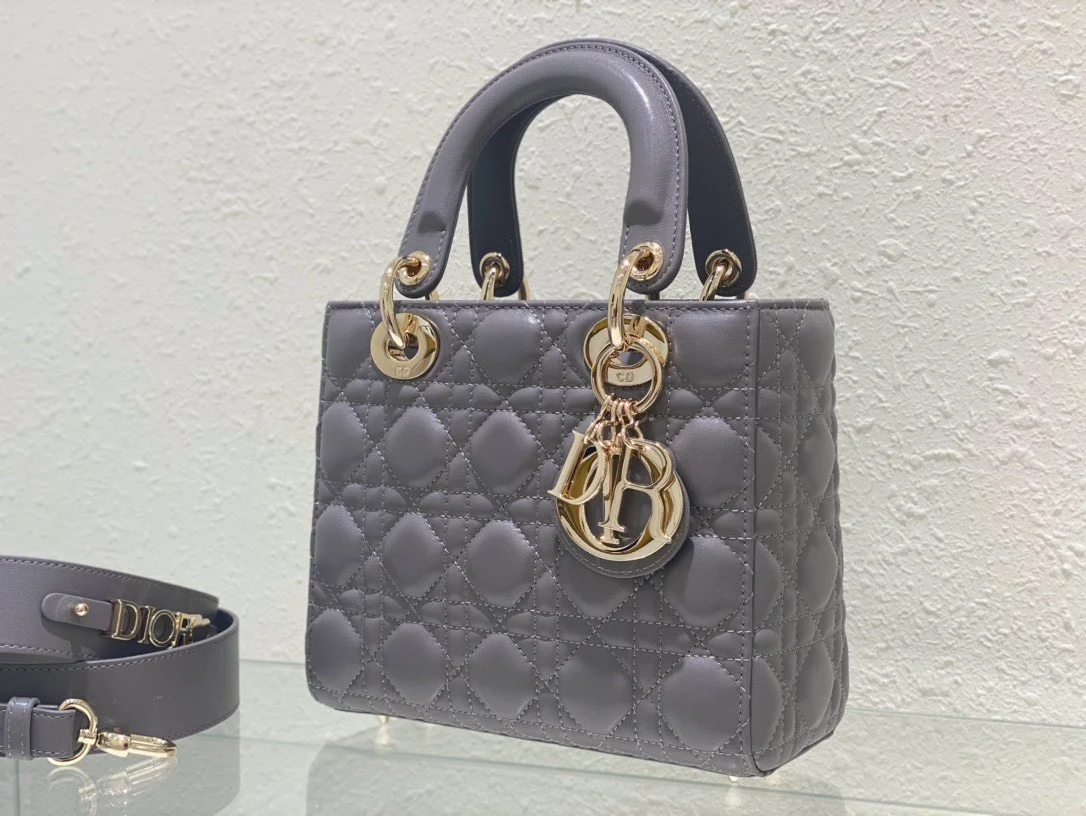 Dior Lady Abc Gray Handbag 20 cm product view 2