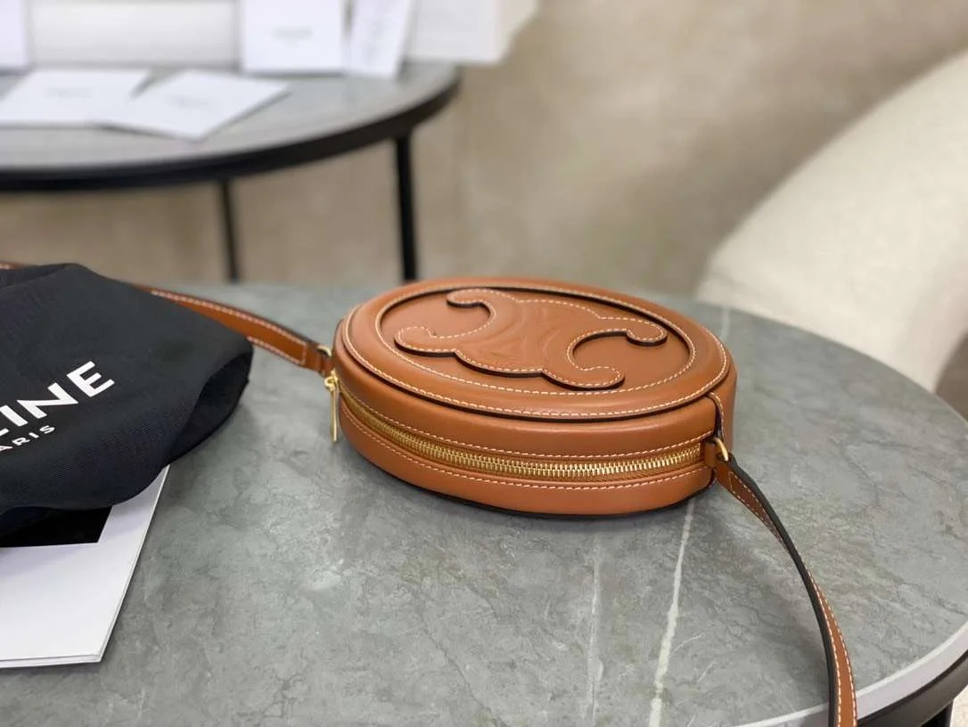 Celine Mini Handbag Brown Soft Leather 16×12.5x4cm product view 7
