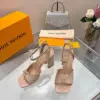 Louis Vuitton Women Nude Patent Leather Block Heels product view 2