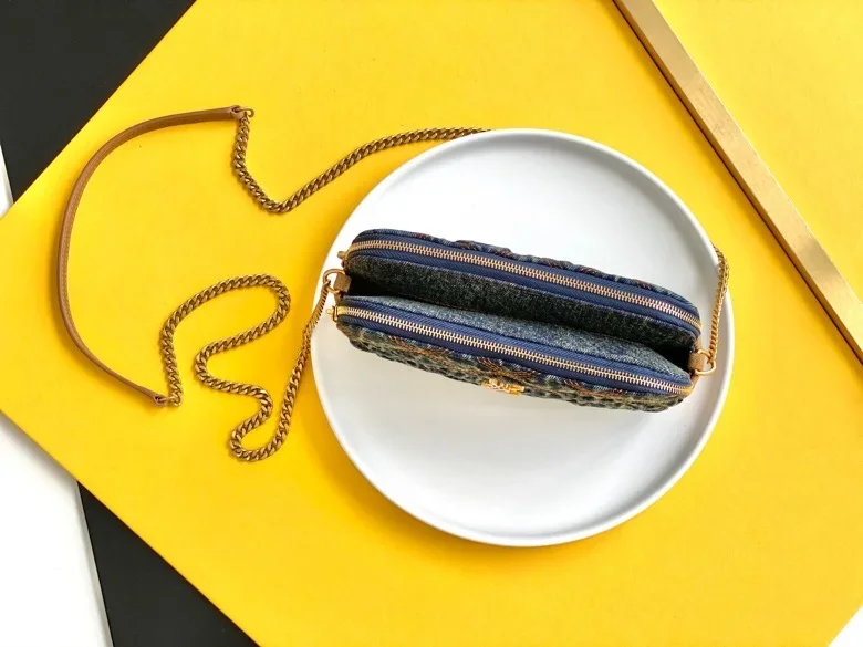 Saint Laurent Becky Double Zip Crossbody Ba Bag product view 5