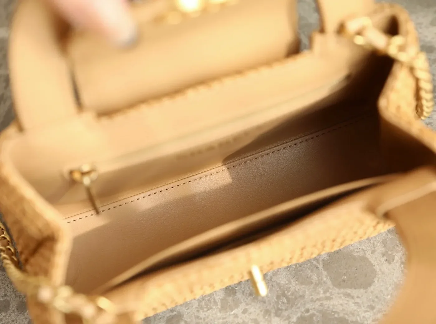 Chanel Braided Raffia Kelly Flap Bag product view 8