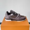 Louis Vuitton Men Brown Textile Sneakers product view 4