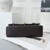 Chanel Preppy Coco Small Flap Bag in dark brown product view 5