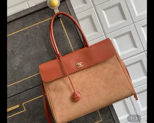 Saint Laurent Cassandra Top-Handle Bag Tan Brown product photo