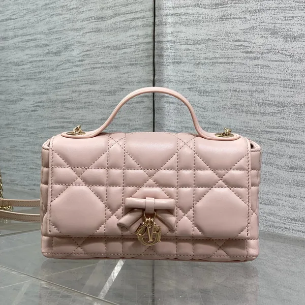 Dior My Dior Mini Bag in Soupir Pink Cannage Lambskin product photo