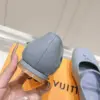 Louis Vuitton Women Light Blue Patent Leather Mary Jane Loafers product view 2