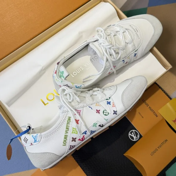 Louis Vuitton white leather Sneakerina trainers product photo