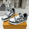 Louis Vuitton Women White Black Leather Sneakers product view 5
