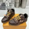 Louis Vuitton Women Brown Leather Sparkle Strap Sneakers product view 5