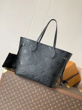 Louis Vuitton Neverfull MM Black Momogram Empreinte Bag product photo