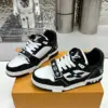 Louis Vuitton Women Black and White Sneakers — Monogram Trainer Style product view 5