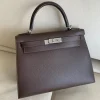 Hermès Kelly 28 Epsom Ebene Silver Hardware Bag product view 1