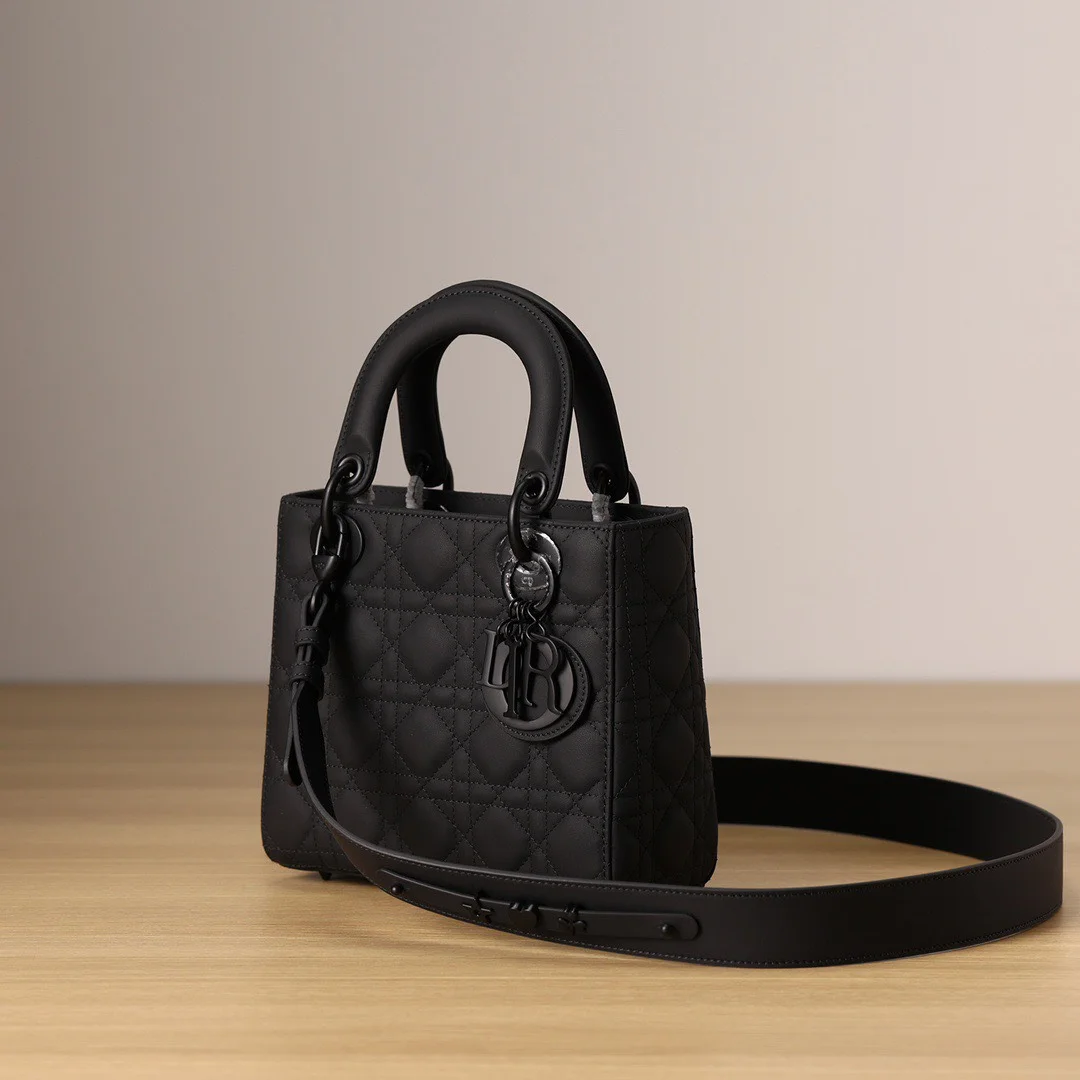 Dior Lady Matte Women’s Black Handbag 20 cm product view 3