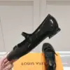 Louis Vuitton Women Black Patent Leather Mary Jane Loafers — Rounded Toe product view 6