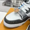 Louis Vuitton Women White Black Leather Sneakers product view 2