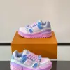 Louis Vuitton Chunky Low-Top Sneakers Pink, Light Blue and White product view 4