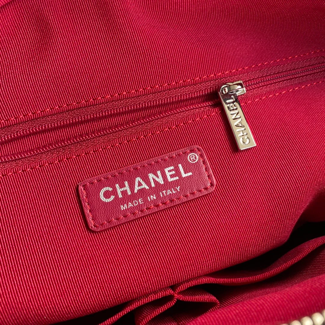 Chanel Gabrielle Medium 28 Hobo Bag In Black Calfskin product view 5