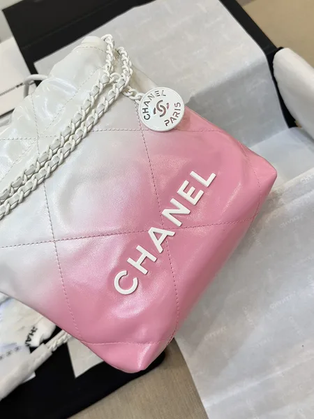 Chanel Handbag 22 Mini Mix White Pink Woman’s 20 cm product view 5