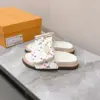 Louis Vuitton Women White Leather Multicolor Logo Mules product view 5