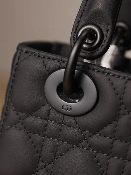 Dior Lady Matte Women’s Black Handbag 20 cm product view 7