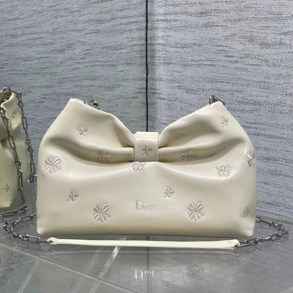 Dior Bow Bag Small Latte Lambskin product photo