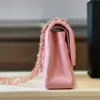 Chanel Classic Handbags V-Pattern Pink Lock Gold 23 cm product view 7